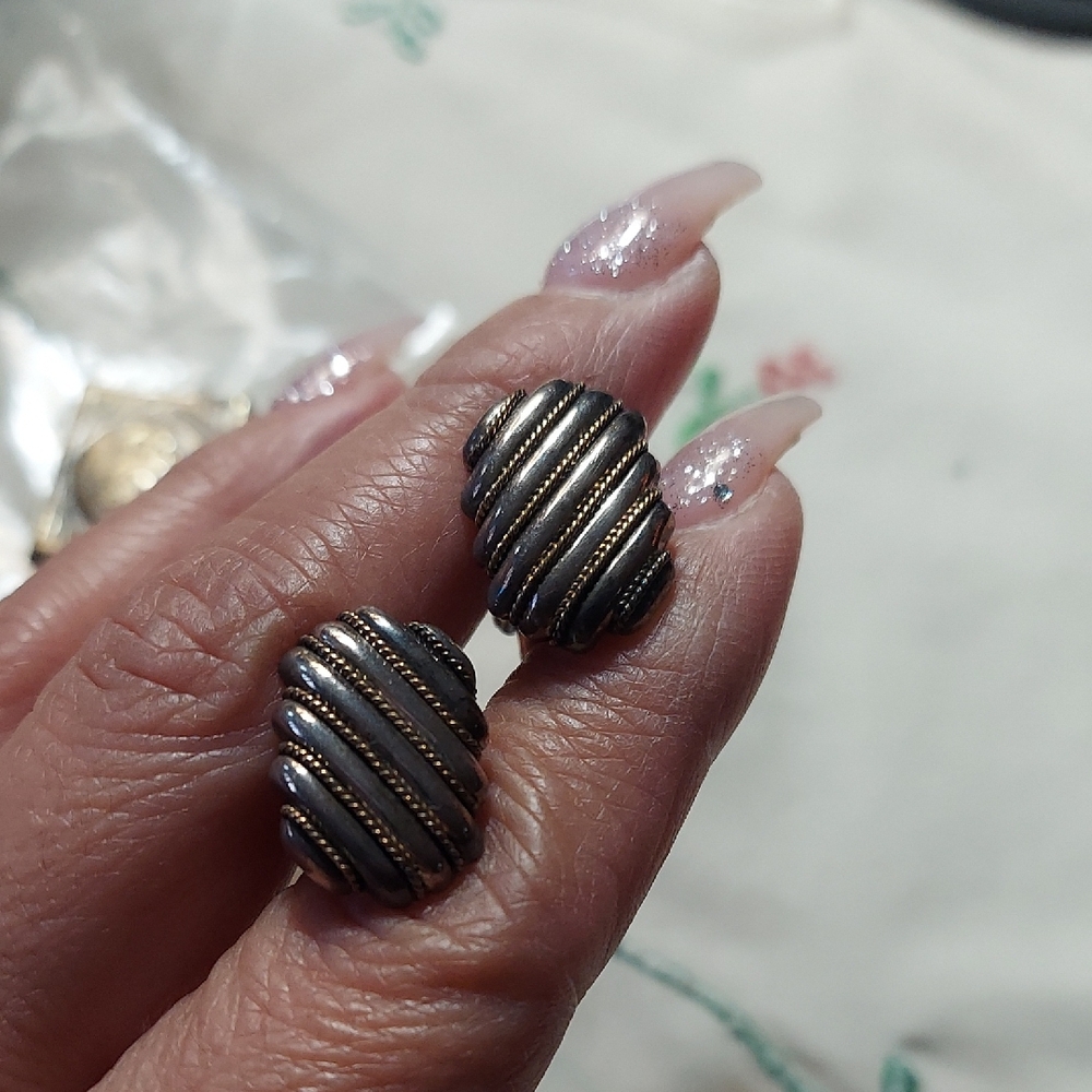 SOLD Tiffany & Co. Gold and Black Cuff Links